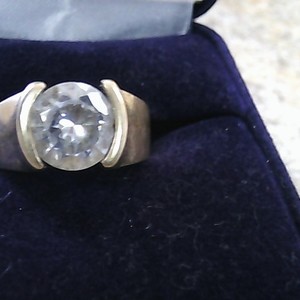 Gold Ring 6.5g/10kt CZ ring 