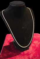 White Silver Box Necklace 9.74g/0.925% 24"