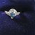 10k 2.27g  dia blue topaz ring 