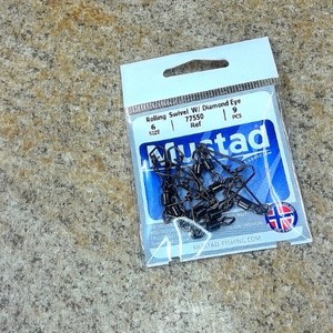 Mustad Rolling Swivel W/ Diamond Eye