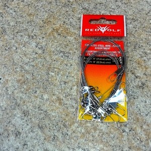 Red Wolf Stainless Steel Wire Leader Assortment
