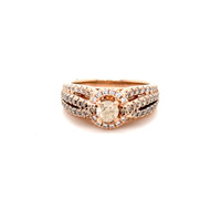  14kt Rose Gold Diamond Ring