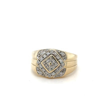  10kt Yellow Gold Diamond Cluster Ring