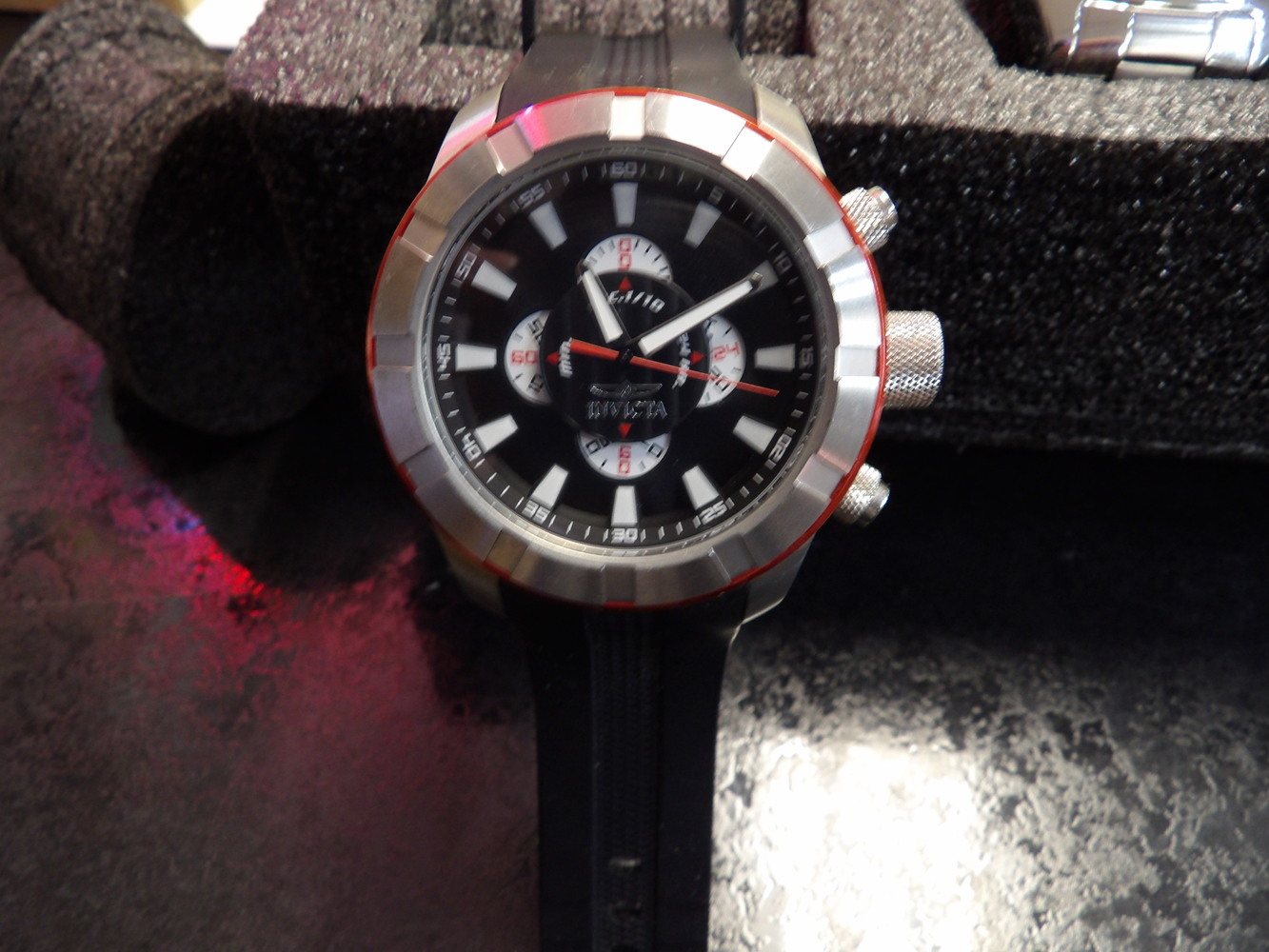 Invicta S1 Rally Turbo Racing Mens 52mm Black Strap Chronograph Watch 18611