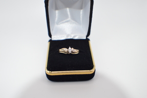  Cute 14kt Gold marquee diamond ring. Only 249.99