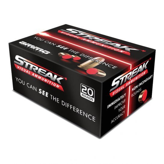 STREAK RED 9MM VISUAL AMMO RED 20 ROUNDS
