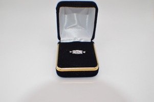 Cute14Kt White Gold Past, Preasant & Future Diamond Ring.  Only 699.00!!!