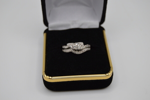 14kt White Gold Diamond Ring. High Quality Diamonds.  SAVE BIG ONLY $1299.00