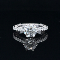  Stunning 18k GIA Certified Diamond Engagement Ring 2.30tdw 