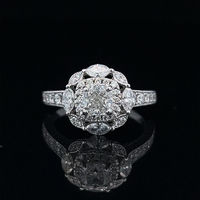  Stunning 14k GSI Certified Neil Lane Diamond Engagement Ring 1.58tdw 