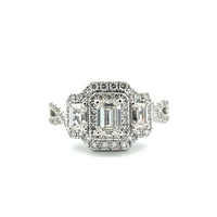  Beautiful 14k Neil Lane Diamond Engagement Ring 1.50tdw