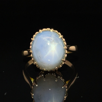  14k Star-Sapphire Cocktail Ring 
